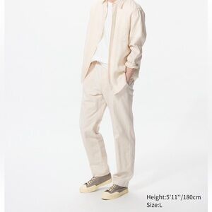 Men's Uniqlo Linen Blend Pants